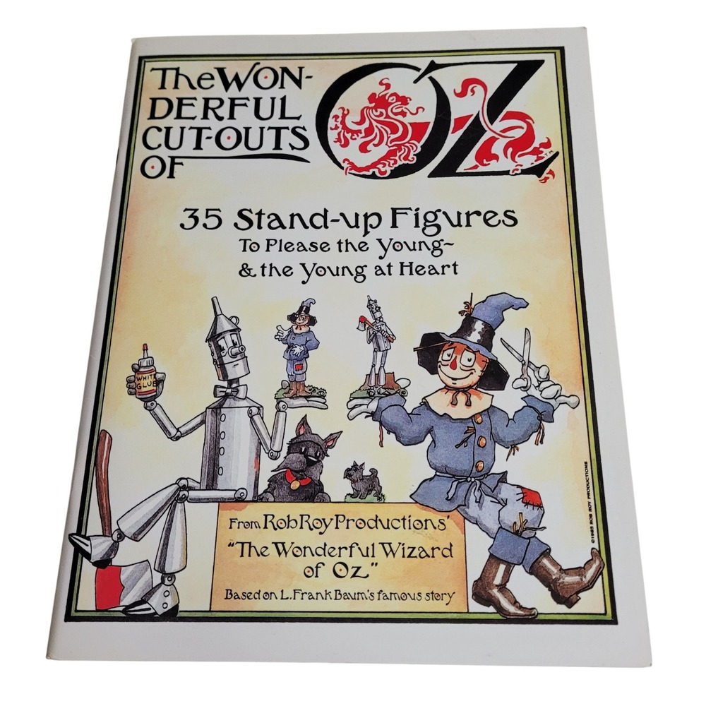 Rob Roy Productions The Wonderful Cut-Outs of Oz 35 Stand-up Figures 1985
